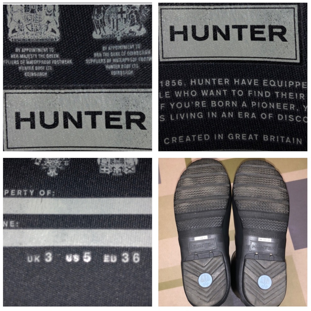 Hunter Black Matte Tall Rain Boots - Picture 8 of 8